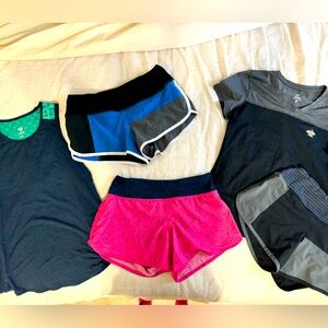 Rabbit running tops and shorts sizes S and XS.